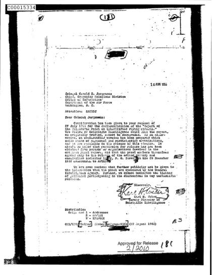 OVNI y documentos de la CIA