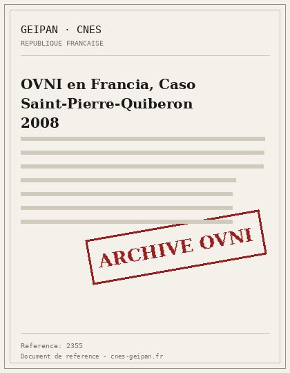 OVNI en Francia, Caso Saint-Pierre-Quiberon 2008