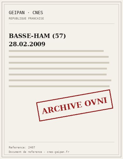 BASSE-HAM (57) 28.02.2009