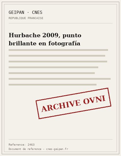 Hurbache 2009, punto brillante en fotografía