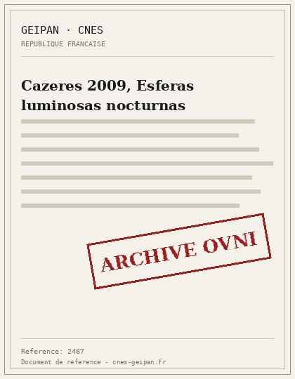 Cazeres 2009, Esferas luminosas nocturnas