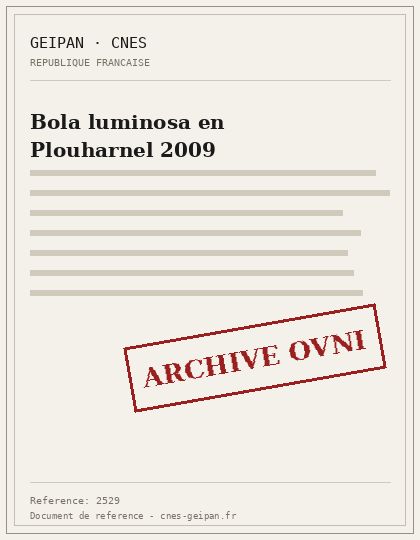 Bola luminosa en Plouharnel 2009
