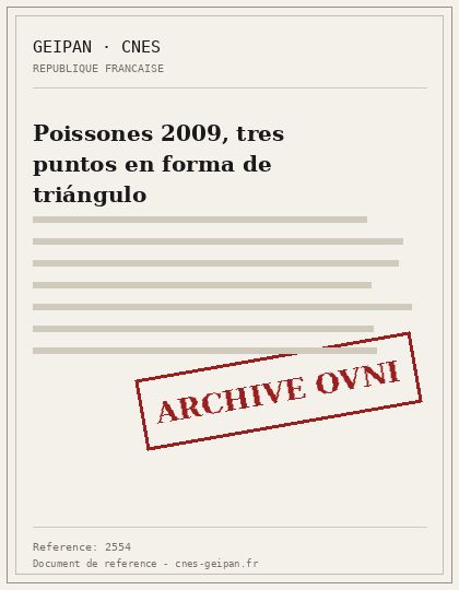 Poissones 2009, tres puntos en forma de triángulo