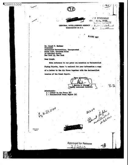 OVNI y la CIA en 1953
