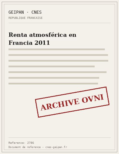 Renta atmosférica en Francia 2011