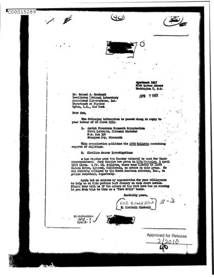 Documentos OVNI de la CIA