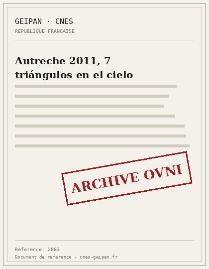 Autreche 2011, 7 triángulos en el cielo