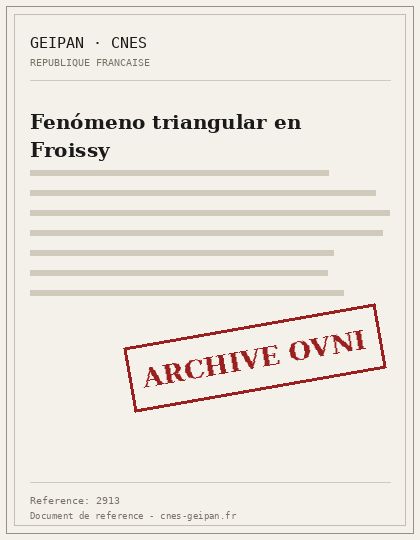 Fenómeno triangular en Froissy
