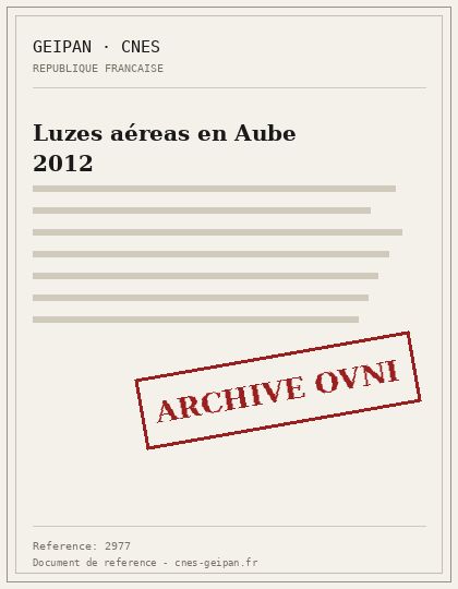 Luzes aéreas en Aube 2012