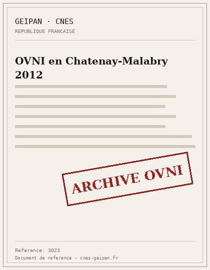 OVNI en Chatenay-Malabry 2012