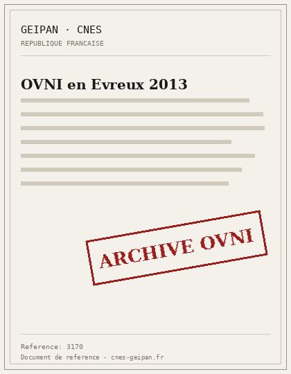 OVNI en Evreux 2013