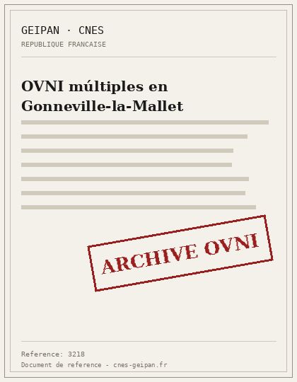 OVNI múltiples en Gonneville-la-Mallet