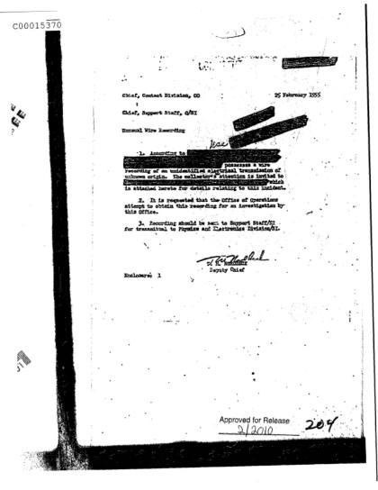 Grabaciones de ovnis de la CIA