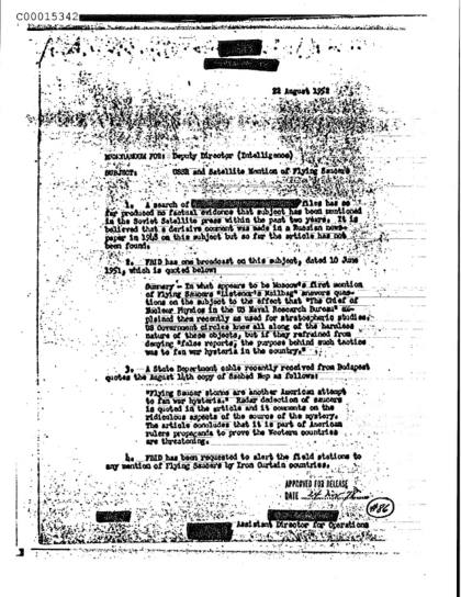 Documentos OVNI de la CIA
