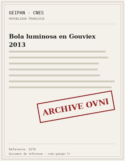 Bola luminosa en Gouviex 2013
