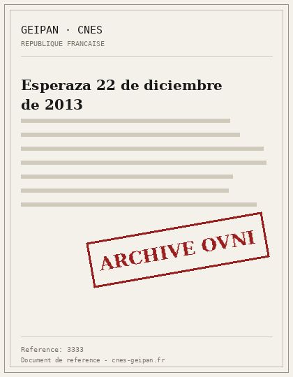 Esperaza 22 de diciembre de 2013