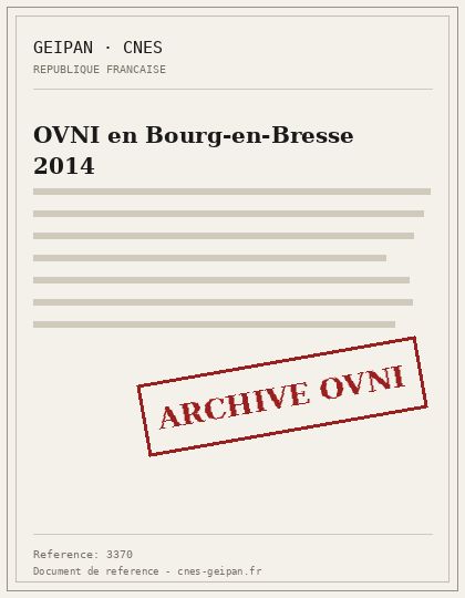 OVNI en Bourg-en-Bresse 2014