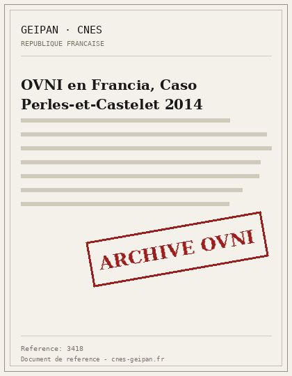 OVNI en Francia, Caso Perles-et-Castelet 2014