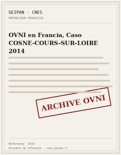 OVNI en Francia, Caso COSNE-COURS-SUR-LOIRE 2014