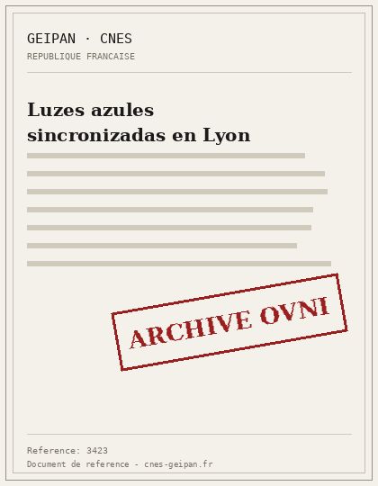 Luzes azules sincronizadas en Lyon