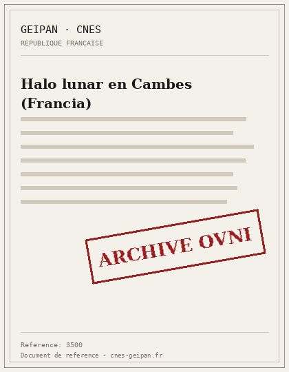 Halo lunar en Cambes (Francia)