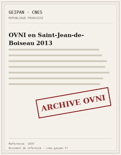 OVNI en Saint-Jean-de-Boiseau 2013