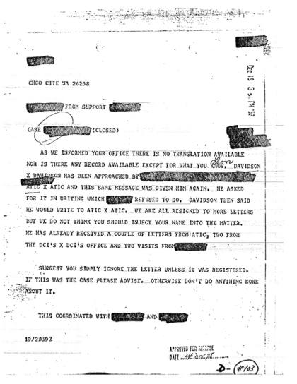 Documentos OVNI de la CIA