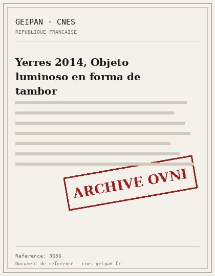 Yerres 2014, Objeto luminoso en forma de tambor