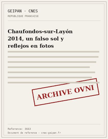 Chaufondos-sur-Layón 2014, un falso sol y reflejos en fotos