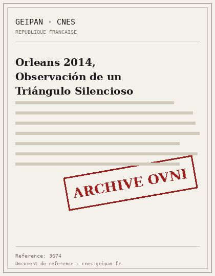 Orleans 2014, Observación de un Triángulo Silencioso