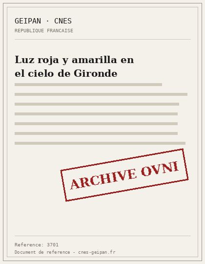 Luz roja y amarilla en el cielo de Gironde