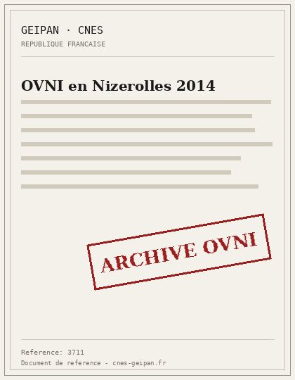 OVNI en Nizerolles 2014