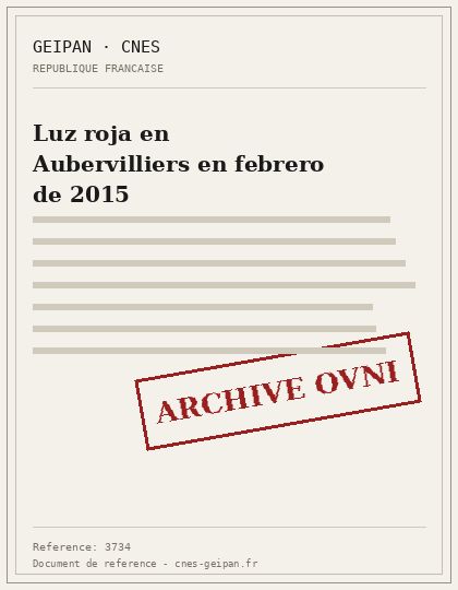 Luz roja en Aubervilliers en febrero de 2015