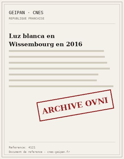 Luz blanca en Wissembourg en 2016
