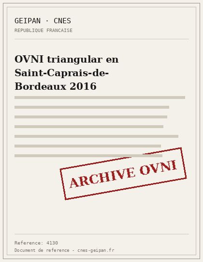 OVNI triangular en Saint-Caprais-de-Bordeaux 2016