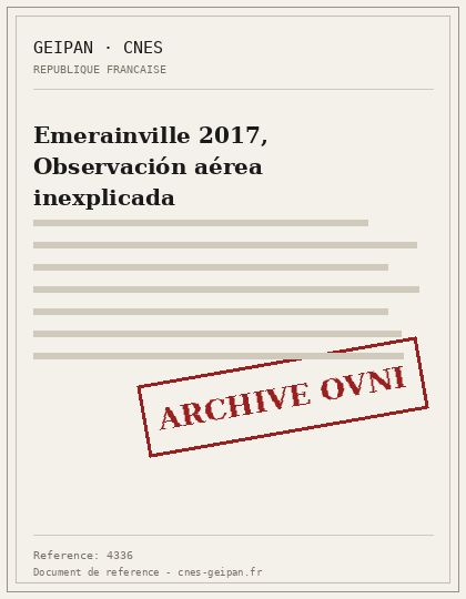Emerainville 2017, Observación aérea inexplicada