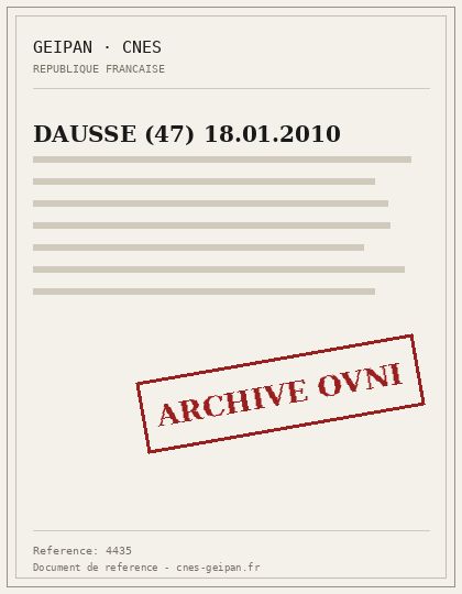 DAUSSE (47) 18.01.2010