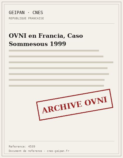OVNI en Francia, Caso Sommesous 1999