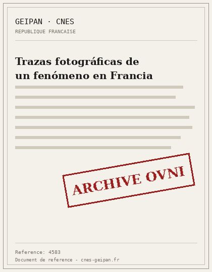 Trazas fotográficas de un fenómeno en Francia