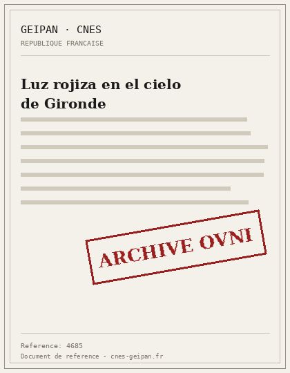Luz rojiza en el cielo de Gironde