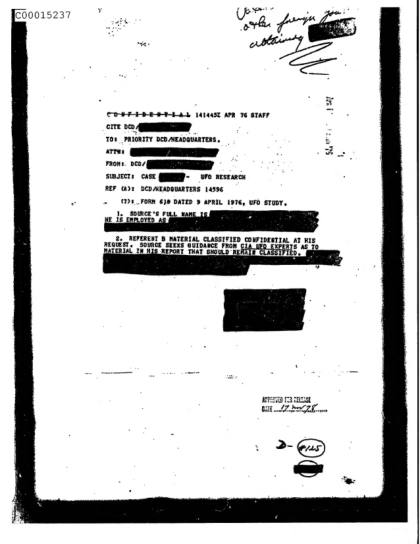OVNI y la CIA en 1976