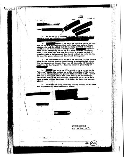 CIA y difusión de avistamientos OVNI