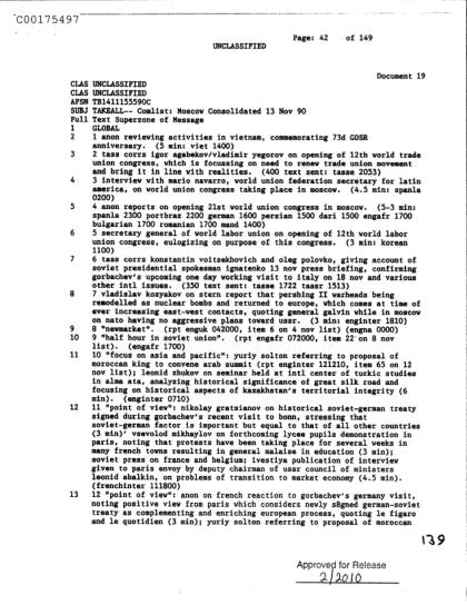 Documentos Soviéticos sobre la Guerra Fría