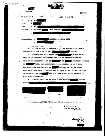 CIA responde a consultas sobre OVNI