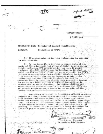 Documentos OVNI de la CIA