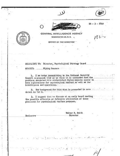 OVNIs, globos y seguridad nacional en 1952