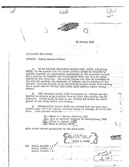 Reunión de la CIA sobre OVNIs