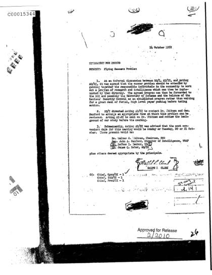 Reunión de la CIA sobre OVNI