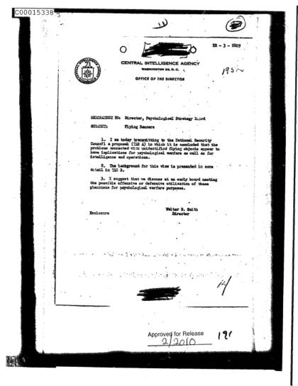 OVNI y la CIA en 1952