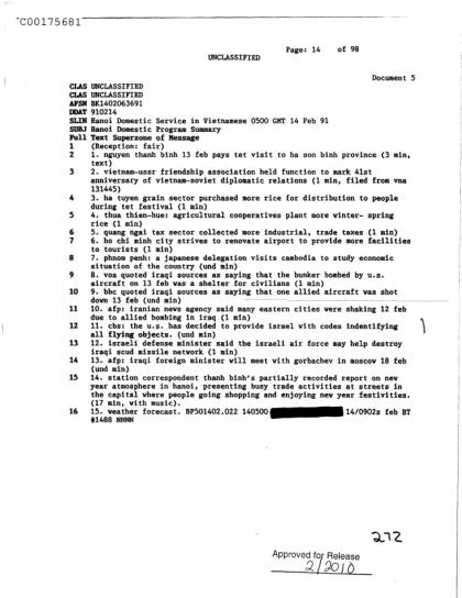 Noticias de la CIA sobre OVNI